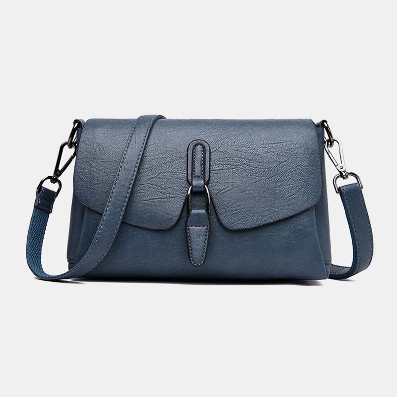 Kobiety Retro Faux Leather Wodoodporna Magnetyczna Torba Na Ramię 6.5 Cala Torba Na Telefon Crossbody