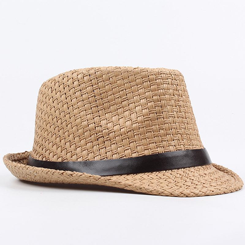 Mężczyźni Kobiety Klasyczny Kapelusz Kowbojski Z Szerokim Rondem Słomkowy Kapelusz Outdoor Visor Fedora Beach Panama Hats