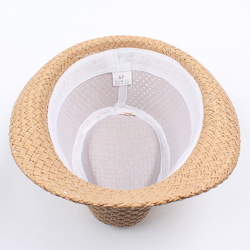 Mężczyźni Kobiety Klasyczny Kapelusz Kowbojski Z Szerokim Rondem Słomkowy Kapelusz Outdoor Visor Fedora Beach Panama Hats