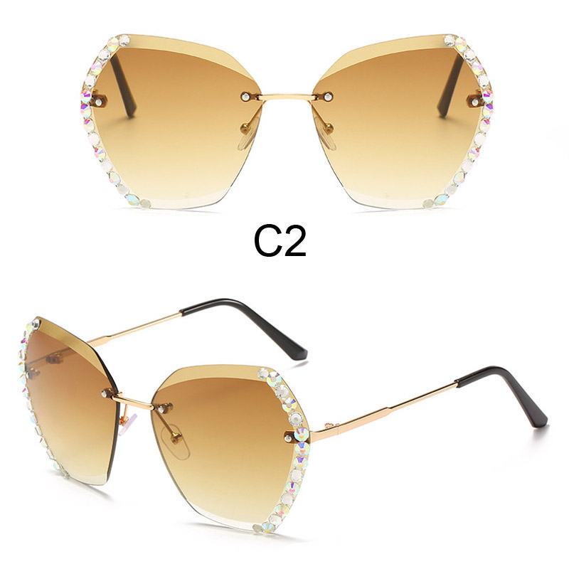 Rhinestone Cut-edge Okulary Przeciwsłoneczne Damskie Gorąca Wyprzedaż Źródło